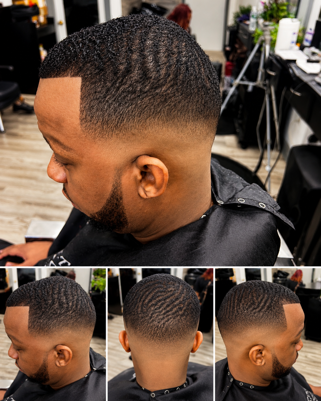 Clean low fade with wave pattern