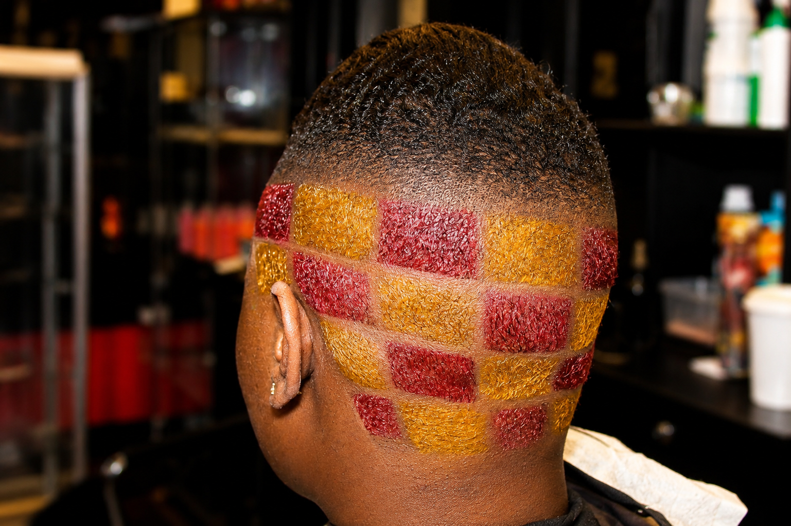 Checkerboard hair design by Fwresh